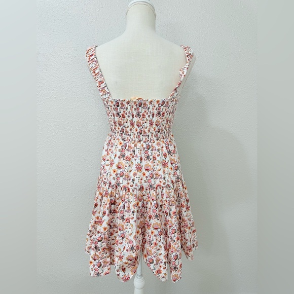 Masons Daughter Dress Womens Small Puff Sleeve Mini Floral Dress - Picture 7 of 11